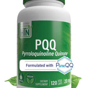 PQQ 20mg 120 Servings Pyrroloquinoline by PureQQ | Promotes Mitochondrial Biogenesis